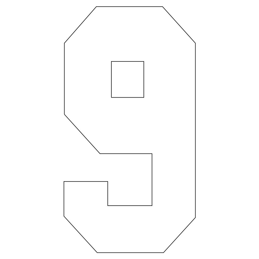 block font number nine Digital Pattern Sweet Dreams Quilt Studio Digital Block Patterns